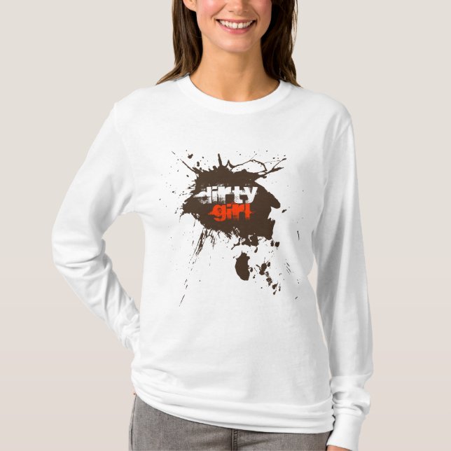 Camiseta extrema de Mudder del chica sucio (Anverso)