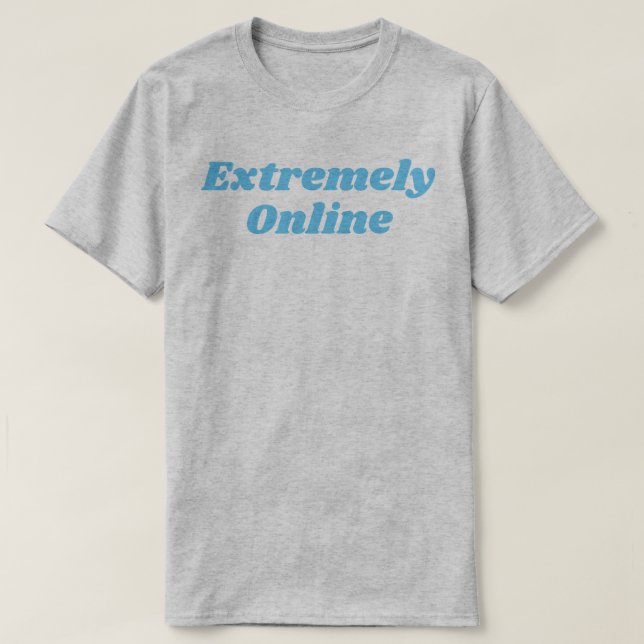 Camiseta Extremadamente en Línea (Diseño del anverso)