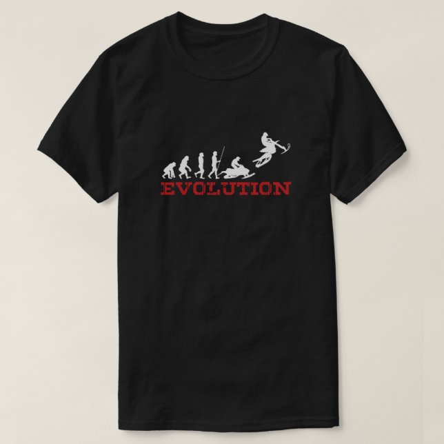 Camiseta Extreme Snowbike Evolution Snow Bike Sports Gift (Diseño del anverso)