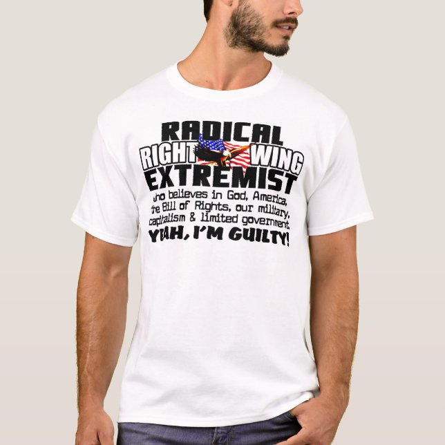 Camiseta Extremista de la derecha (Anverso)