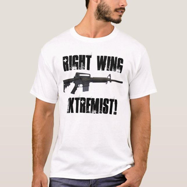 Camiseta ¡Extremista de la derecha! (Anverso)