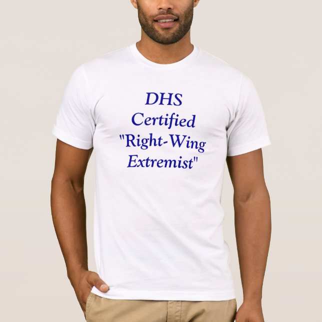 Camiseta "Extremista de la derecha certificado ADO " (Anverso)