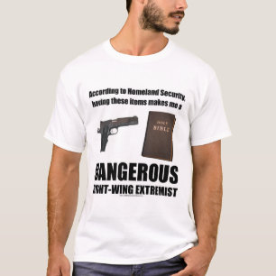 Camiseta extremista de la derecha peligrosa