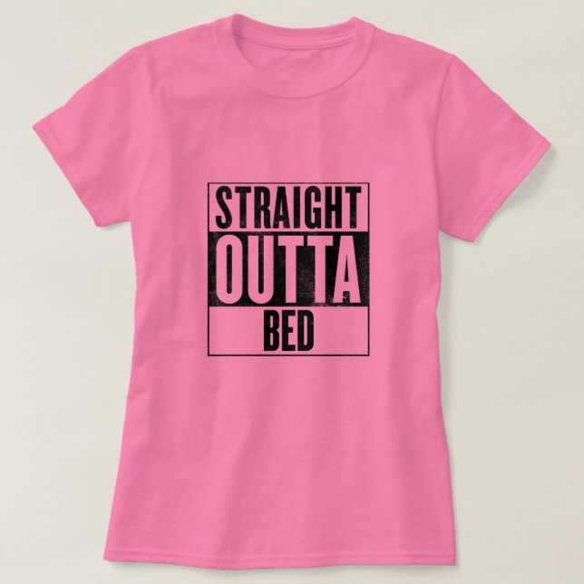 Camiseta Extremo recto del tanque de cama (Diseño del anverso)