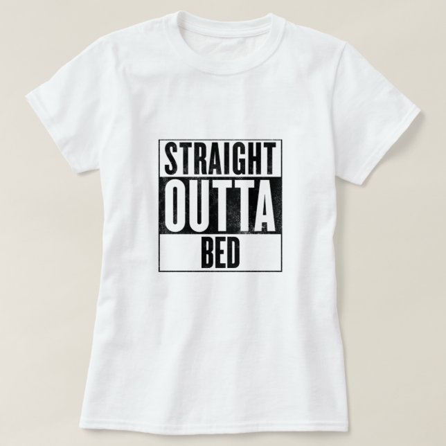 Camiseta Extremo recto del tanque de cama (Diseño del anverso)