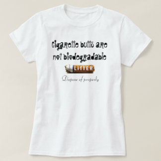 Camiseta Extremos de cigarrillo = litera tóxica