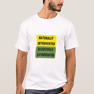 Camiseta Extrovertido selectivamente de forma natural