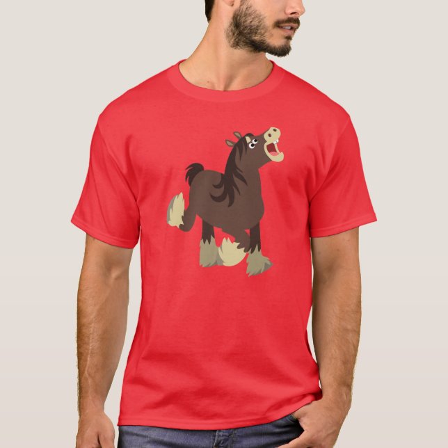 Camiseta Exuberante Personalizado Shire Horse T-Shirt (Anverso)