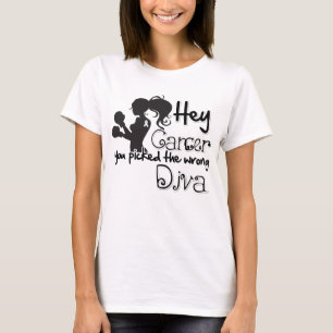 Camiseta Ey cáncer de hueso usted escogió a la diva
