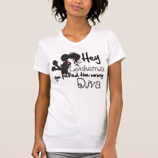 Camiseta Ey cáncer de la leucemia usted escogió a la diva