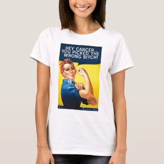 CAMISETA ¡EY CÁNCER USTED ESCOGIÓ LA PERRA INCORRECTA!