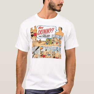 Camiseta ¡Ey flaco! Las costillas del YER están mostrando -
