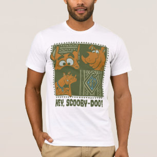 Camiseta Ey gráfico cuadrado tribal de Scooby-Doo