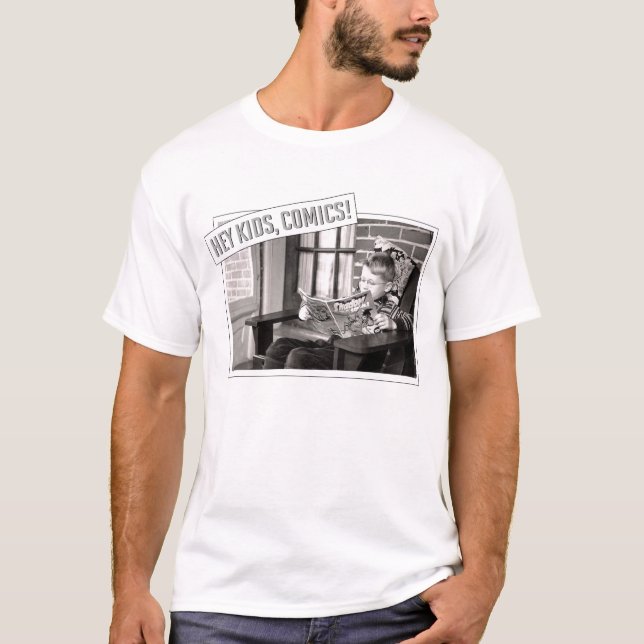 Camiseta ¡Ey niños, tebeos! (Anverso)