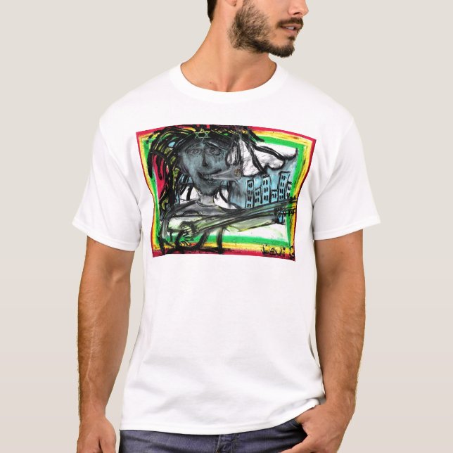 Camiseta "Ey pastel del aceite de lunes" por Levi Glassrock (Anverso)