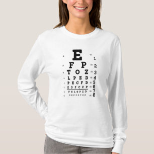 Camiseta Eye Chart Optometrist