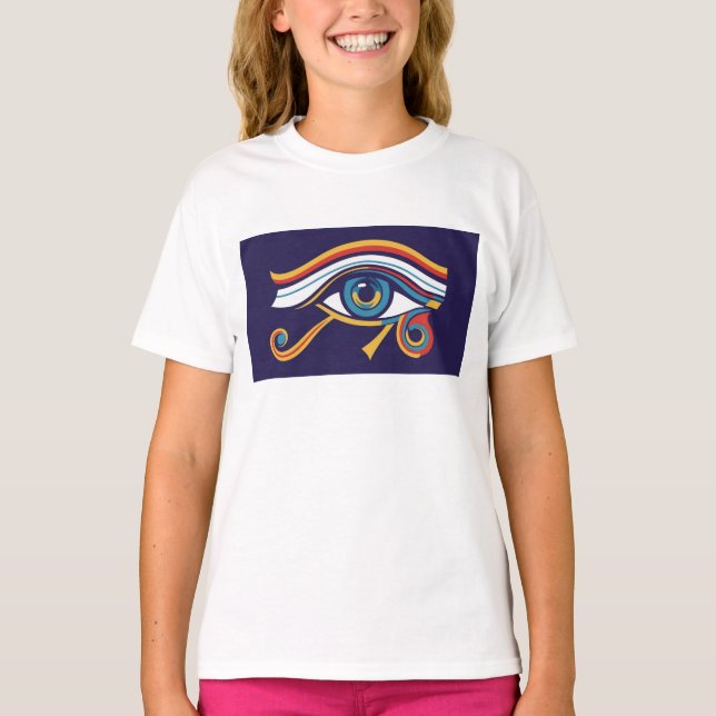 Camiseta  Eye of Horus Princess Tee – Girls' Protective Egy (Anverso)