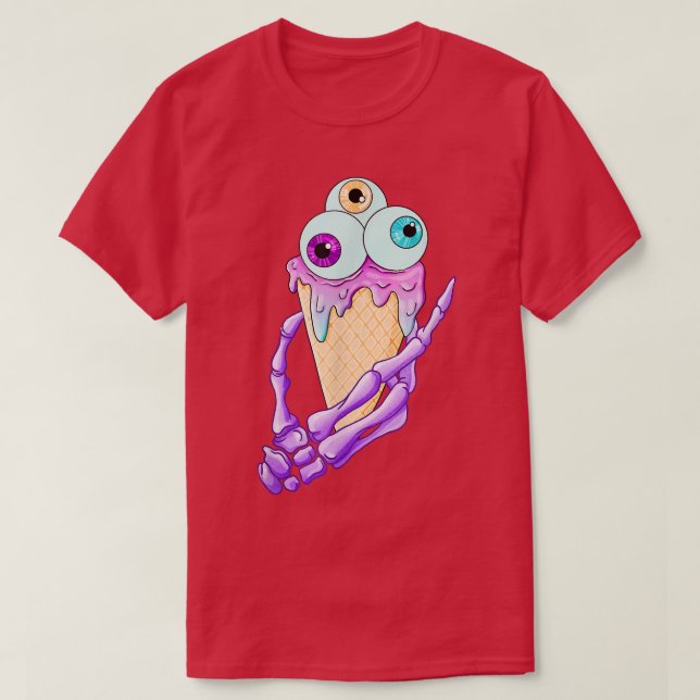 Camiseta Eyescream Pastel Goth Cute Creepy Halloween Costum (Diseño del anverso)