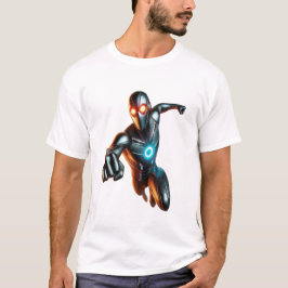 Camiseta Eyesman - Futurista salto heroico