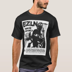 Camiseta EZLN Hecho en Chiapas México Ft. Palenque y jaguar