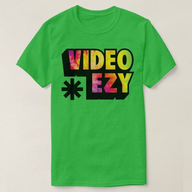 Camiseta Ezy de vídeo de tinte (Diseño del anverso)