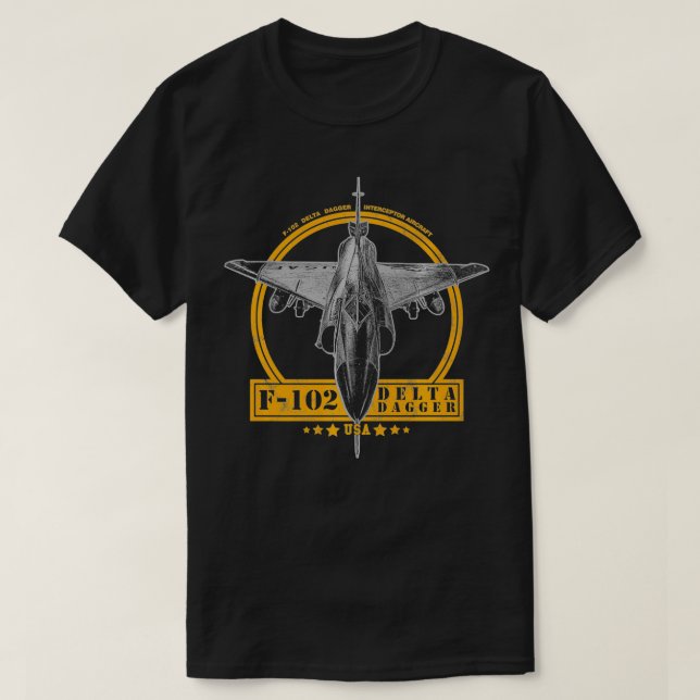 Camiseta F102 Delta Dagger Aircraft Premium  (Diseño del anverso)