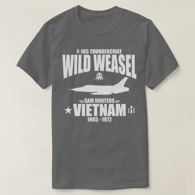 Camiseta F105 Thunderchief Wild Weasel  (Diseño del anverso)