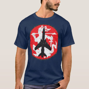 Camiseta F105G Thunderchief Wild Weasel Badge Grunge Style