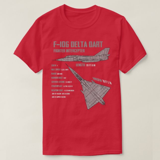 Camiseta F106 Delta Dart (Diseño del anverso)