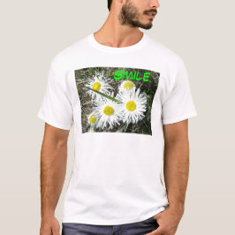 Camiseta F10 Flores silvestres blancas con flameo