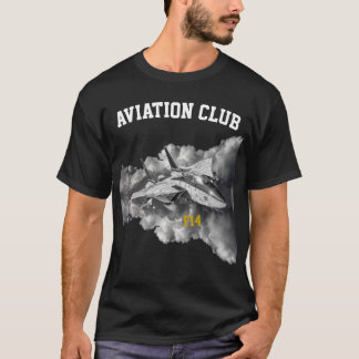 Camiseta F14 piloto del Club de Aviación de Tomcat negro