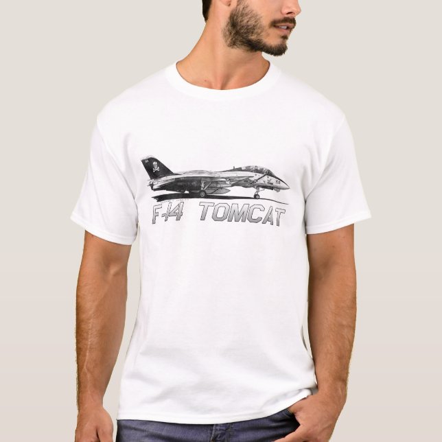 Camiseta F14 Tomcat VF-103 Rogers alegre - dibujo (Anverso)