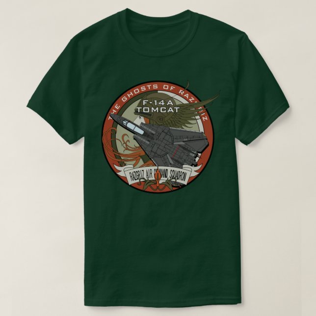 Camiseta F14A Tomcat Razgriz Squadron (Diseño del anverso)