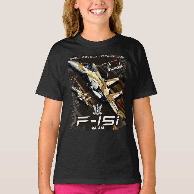 Camiseta F15 Avión de combate de la Fuerza Aérea Israelí (Anverso)
