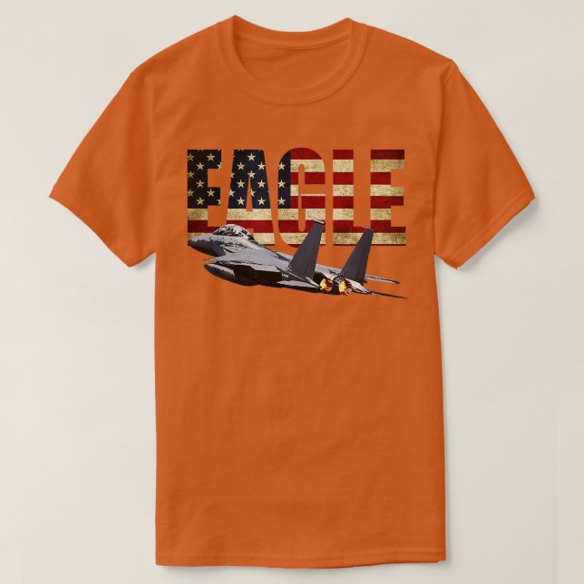 CAMISETA F15 AVIÓN DE FIGURA DE ÁGUILA JE SHIR BANDERA ESTA (Diseño del anverso)