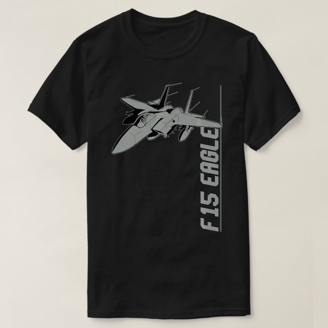Camiseta F15 Eagle Jet Fighters Premium (Diseño del anverso)