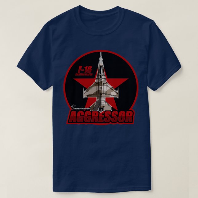 Camiseta F16 Aggressor 2  (Diseño del anverso)