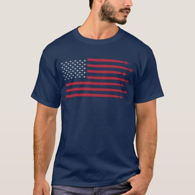 Camiseta F16 Bandera estadounidense (Anverso)