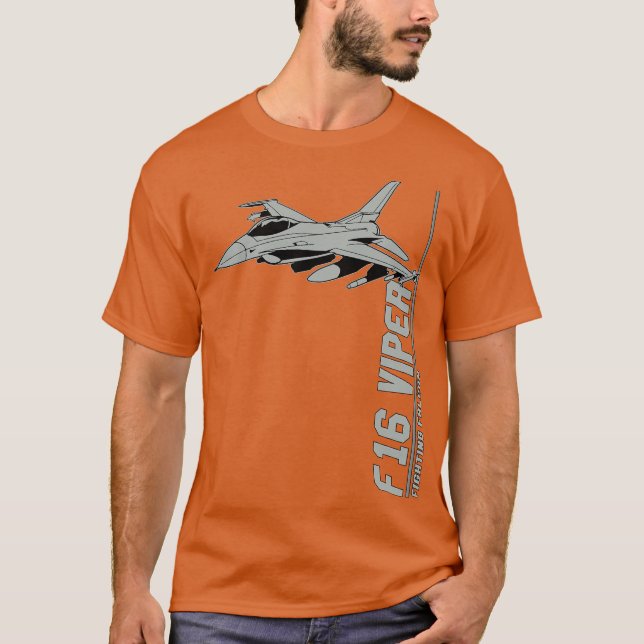 Camiseta F16 Luchadores de Falcon Jet (Anverso)