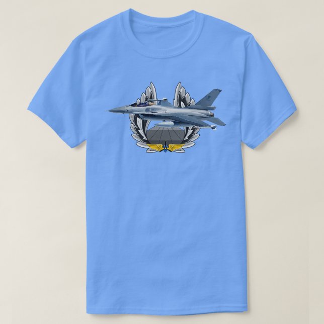 Camiseta F16 Luchando contra el Halcón 1 (Diseño del anverso)