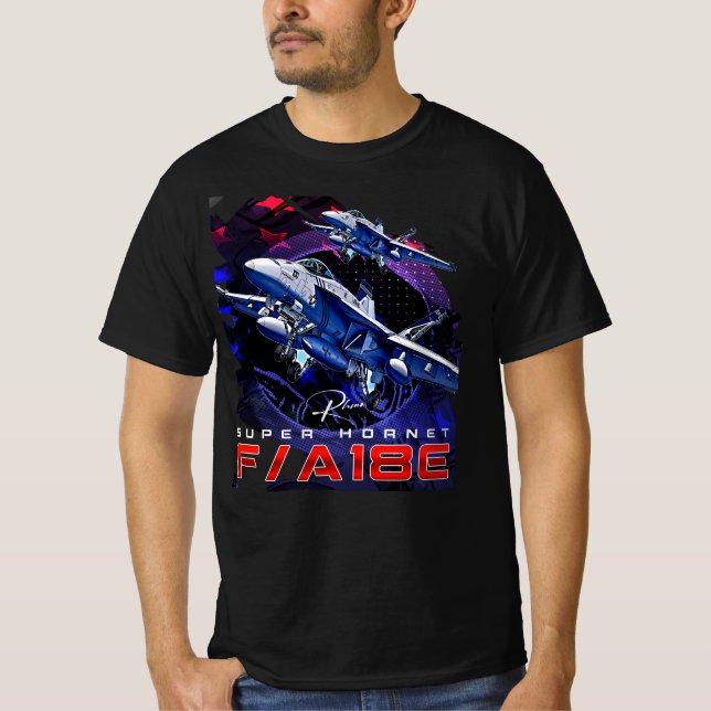 Camiseta F18 Hornet Rhino USAF US NAVY Fighter Jet (Anverso)
