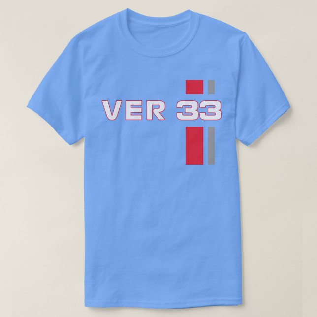 Camiseta F1 Verstappen 33 Fórmula 1 Carreras de toros rojos (Diseño del anverso)