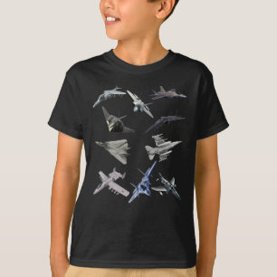 Camiseta F22 Raptor F18 Hornet F4 Tomcat F35 F15 F16 F117