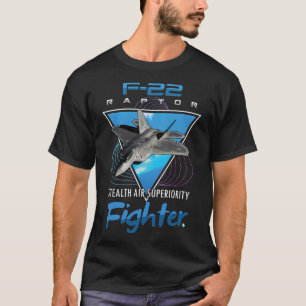 Camiseta F22 Raptor Stealth Fighter Jet Tee Regalos