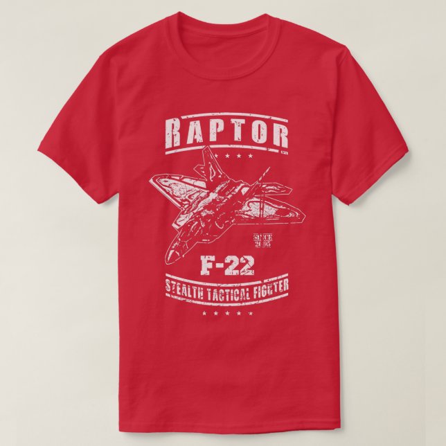 Camiseta F22 Raptor USAF Stealth Tactical Fighter Jet  (Diseño del anverso)