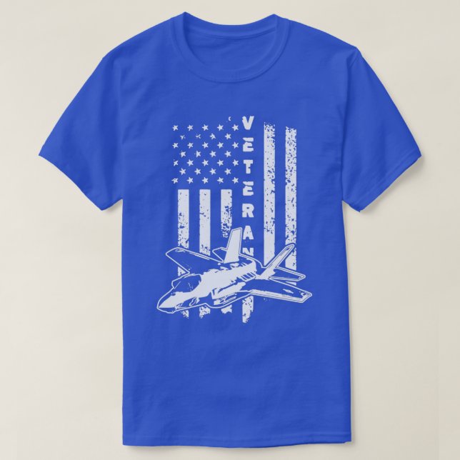 Camiseta F35 Lightning II Veteran USAF Stealth Multirole Je (Diseño del anverso)