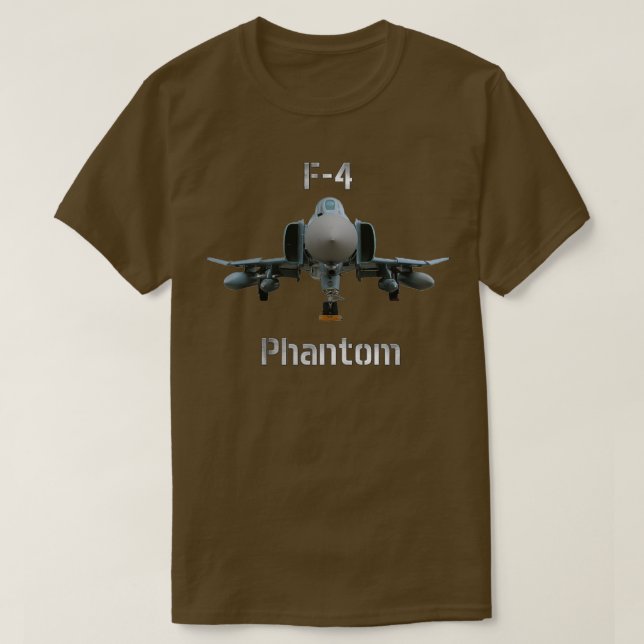 Camiseta F4 interceptor de aviones de combate Phantom (Diseño del anverso)