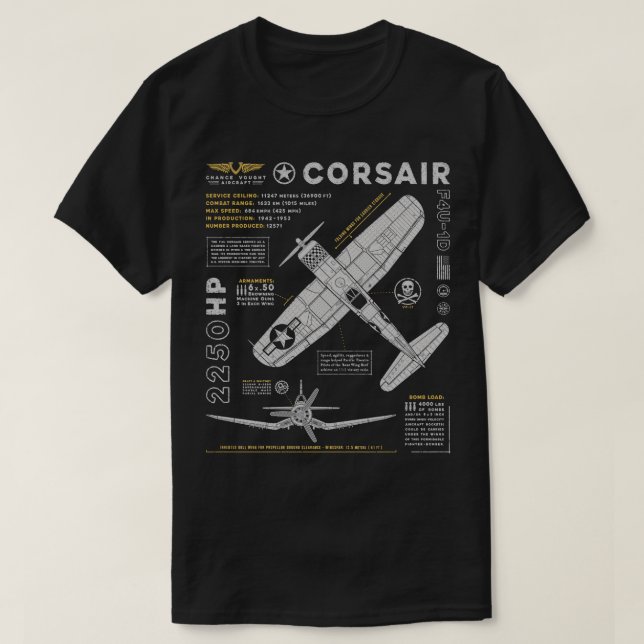 Camiseta F4U Corsair (Diseño del anverso)