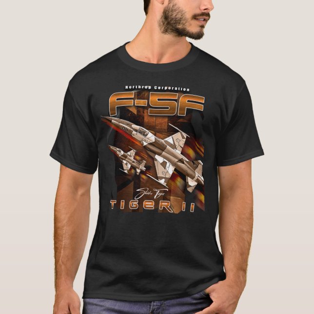 Camiseta F5 Aeródromo de Luchar Supersónico del Tigre de No (Anverso)