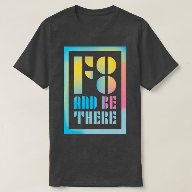 Camiseta F8 y que haya fotografía diciendo (Diseño del anverso)